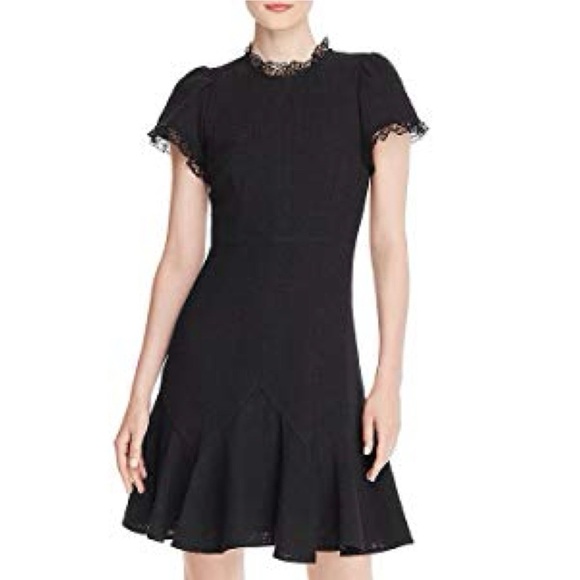 Rebecca Taylor Dresses & Skirts - Rebecca Taylor • Clare Short Sleeve Tweed Dress in Black
